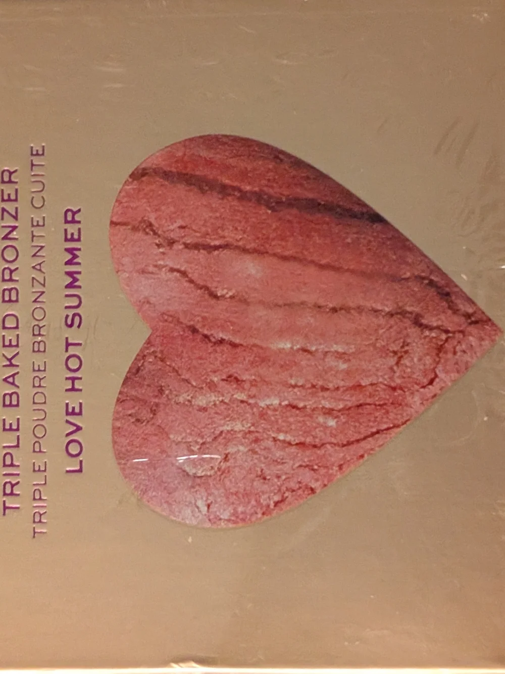 Revolution Triple Baked Bronzer Heart Compact - Pink